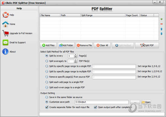 Okdo PDF Splitter