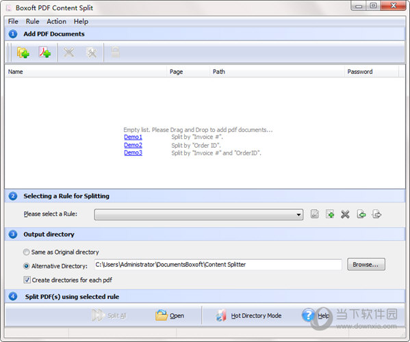 Boxoft PDF Content Split