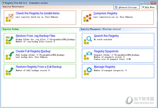 Registry First Aid