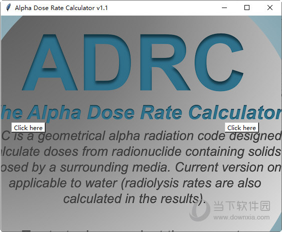 Alpha Dose Rate Calculator