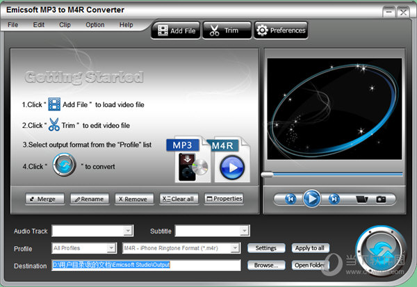 Emicsoft MP3 to M4R Converter