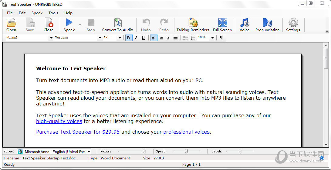 Text Speaker