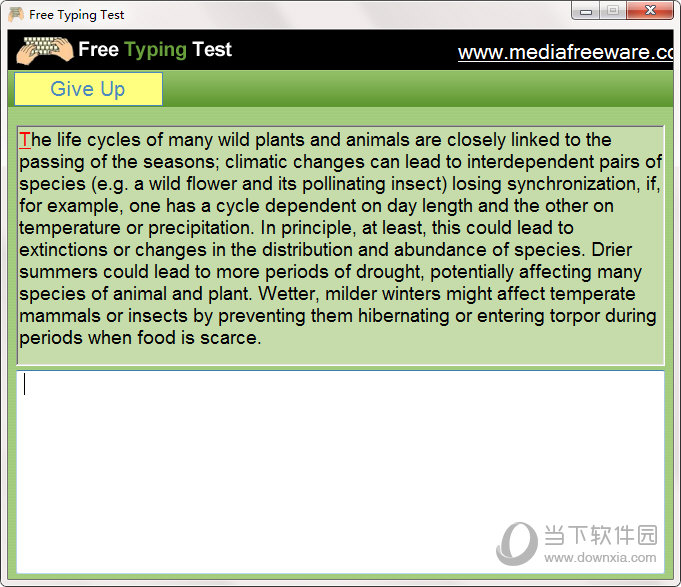 Free Typing Test