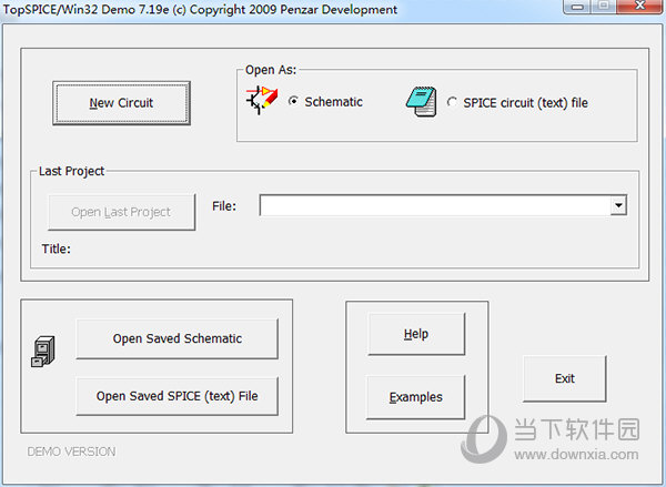 TopSPICE/Win32 Demo