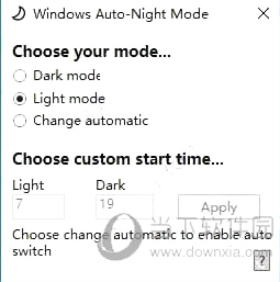Windows Auto-Night Mode