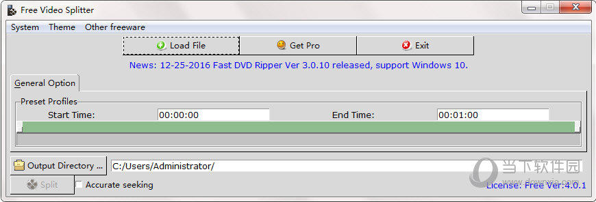 Free Video Splitter