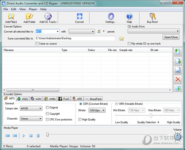 Direct Audio Converter and CD Ripper