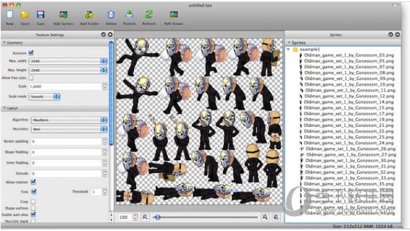 TexturePacker Mac版