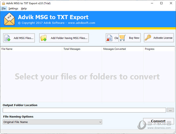 Advik MSG to TXT Export