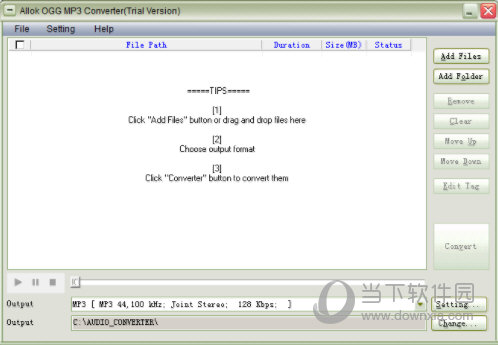 Allok OGG MP3 Converter
