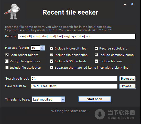 Recent file seeker