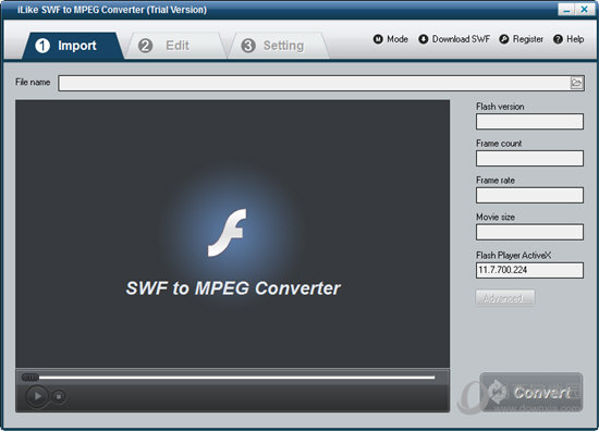 iLike SWF to MPEG Converter