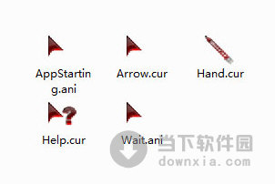 血色三角形鼠标指针