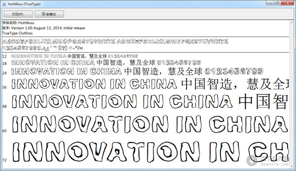 Huhtikuu英文字体