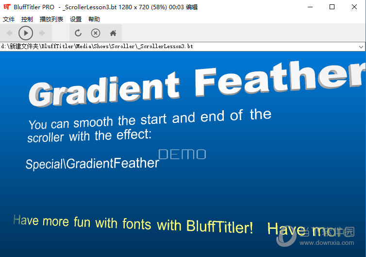 BluffTitler DX9