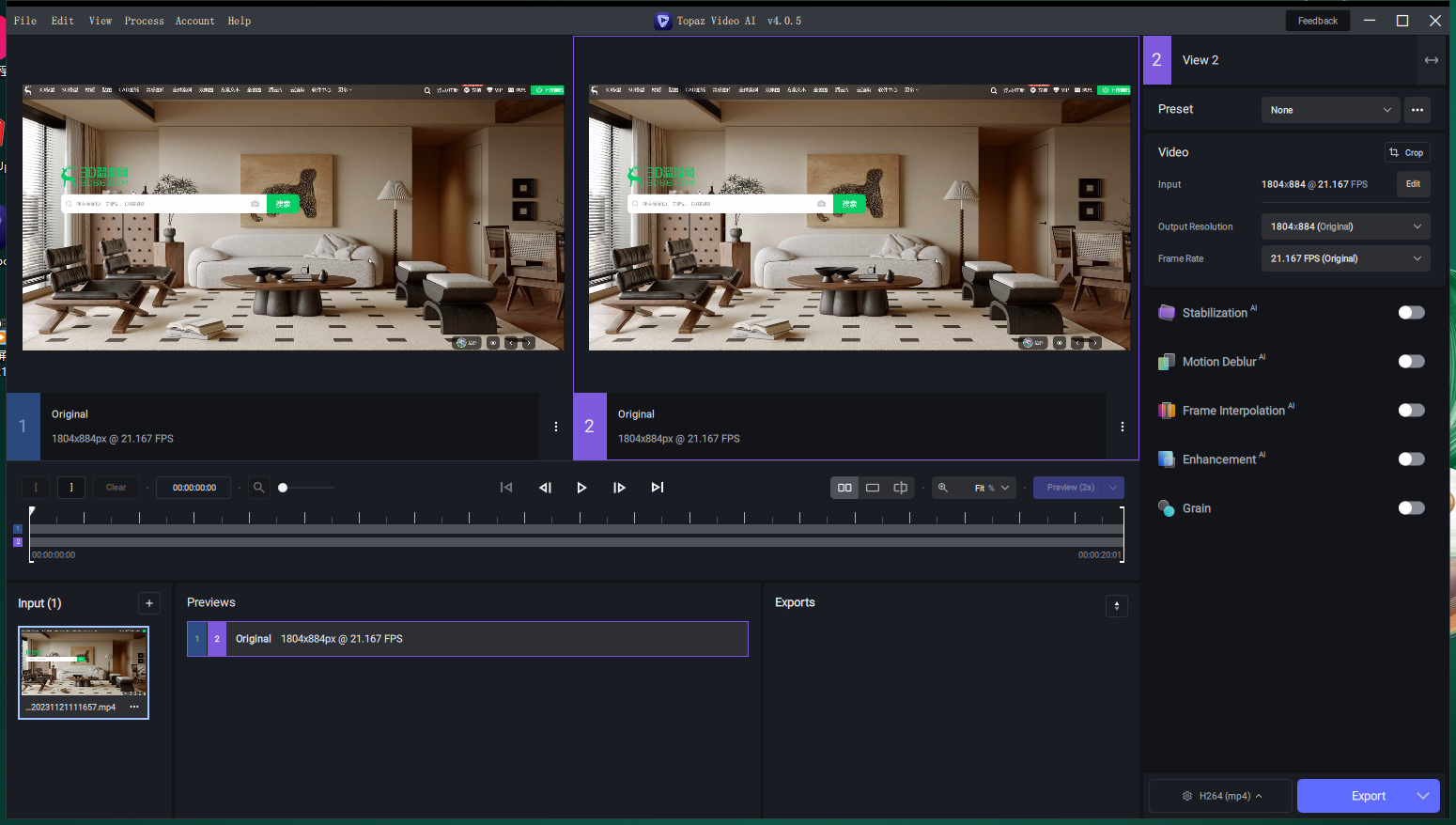 Topaz Video AI v4.0.5【免安装】便携绿色破解版