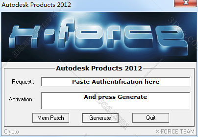 AutoCAD2012激活码【CAD2012注册机】序列号生成器