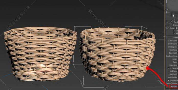 3DMAX MCG脚本插件快速创建篮子模型 For 2016